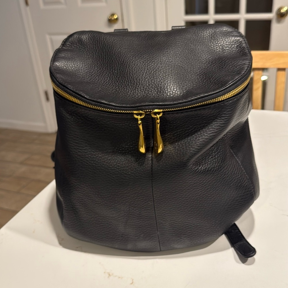 HOBO Black Backpack with Gold Details